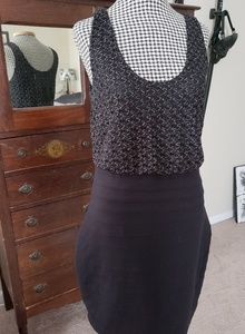 Micro mini black dress